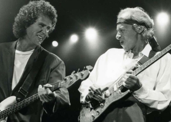 John Illsley e Mark Knopfler (Photo by Mick Hutson/Redferns)