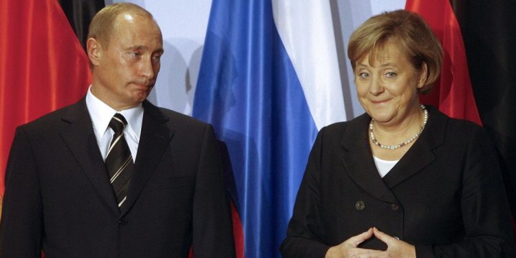 Putin con Merkel