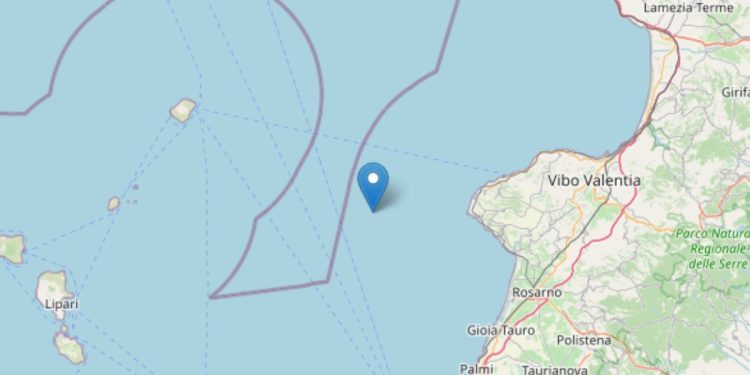 Terremoto nel mar Tirreno, 4 marzo 2022 (foto: INGV)