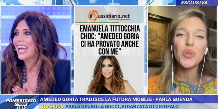 Emanuela Tittocchia e Guenda Goria (Pomeriggio Cinque, 2022)