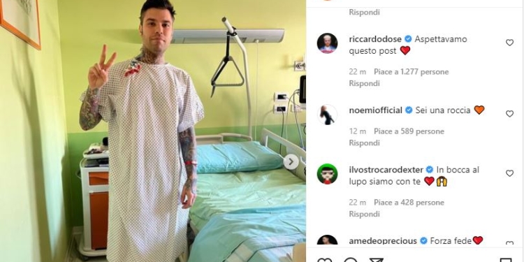 Fedez, screen da Instagram