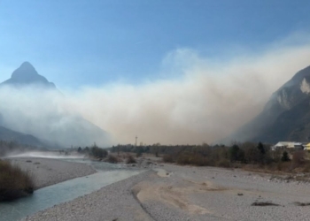 Incendio Belluno (screen da video Rai)