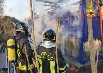 Incendio Gallarate, foto dei Vigili del Fuoco