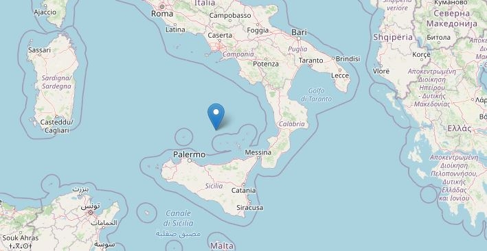 Terremoto oggi mar Tirreno Meridionale (Ingv)