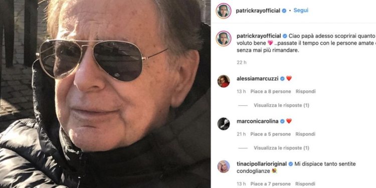 Morto il padre di Patrick Pugliese (Instagram)