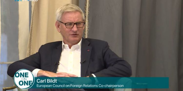 Carl Bildt, screen da Youtube