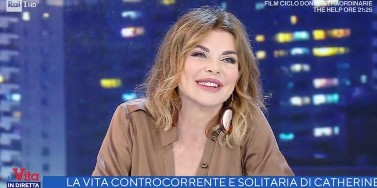 Alba Parietti a La Vita in Diretta