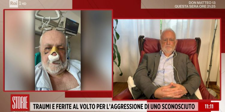 Prof colpito al volto da un pugno, Storie Italiane