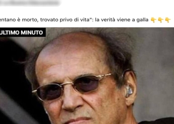 Adriano Celentano e l'ennesima fake news sulla sua morte