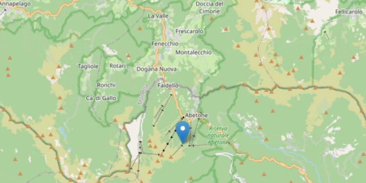 Terremoto oggi a Pistoia, Ingv