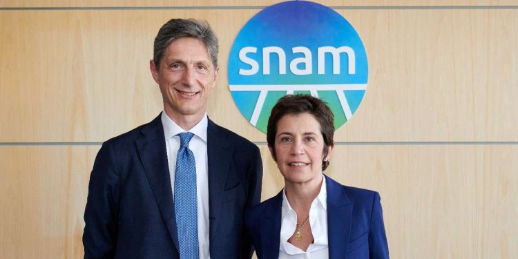 Stefano Venier e Monica De Virgiliis, rispettivamente Amministratore delegato e Presidente di Snam