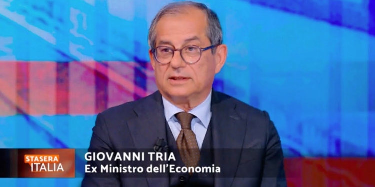 Giovanni Tria a Stasera Italia