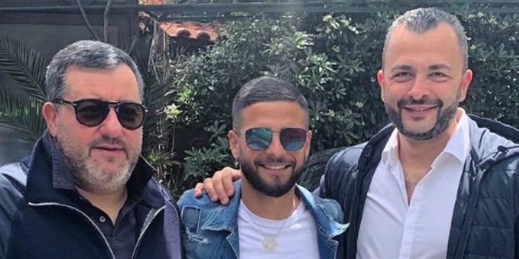 Vincenzo Raiola con suo fratello Mino (a sinistra) e Lorenzo Insigne (foto: Instagram, @Naponly)