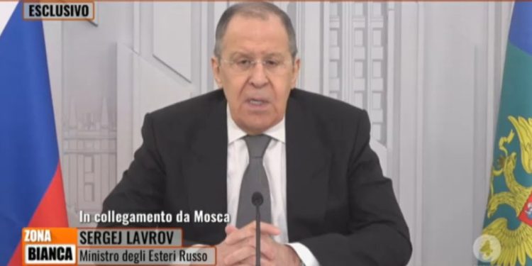 Sergej Lavrov, ministro degli Esteri a Zona Bianca