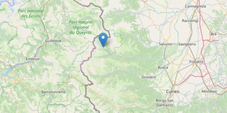 Terremoto Pontechianale, Cuneo (INGV, 2022)