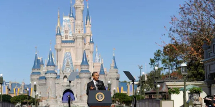 Obama a Disneyland