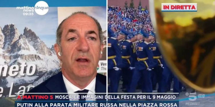 Luca Zaia a Mattino5