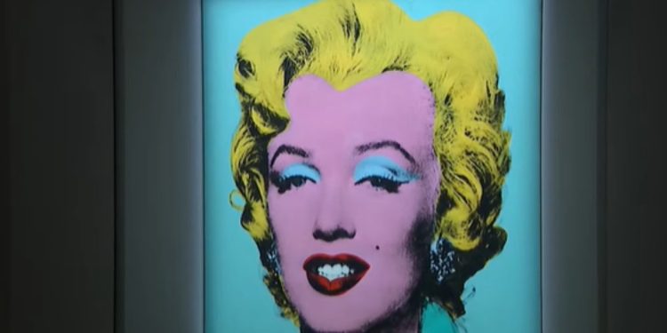 Marilyn Monroe di Andy Warhol (screen da YouTube)