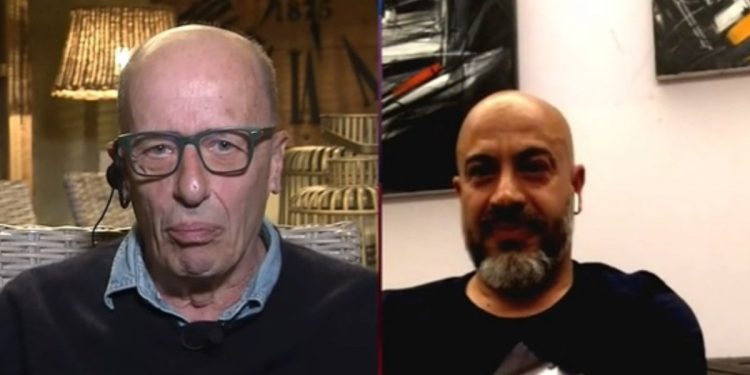 Alessandro Sallusti e Gianluigi Paragone (Non è l'Arena, 2022)