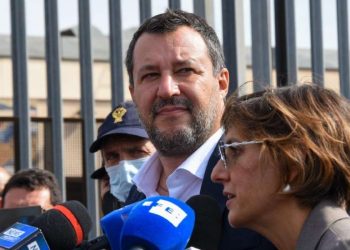 Matteo Salvini con Giulia Bongiorno (LaPresse)