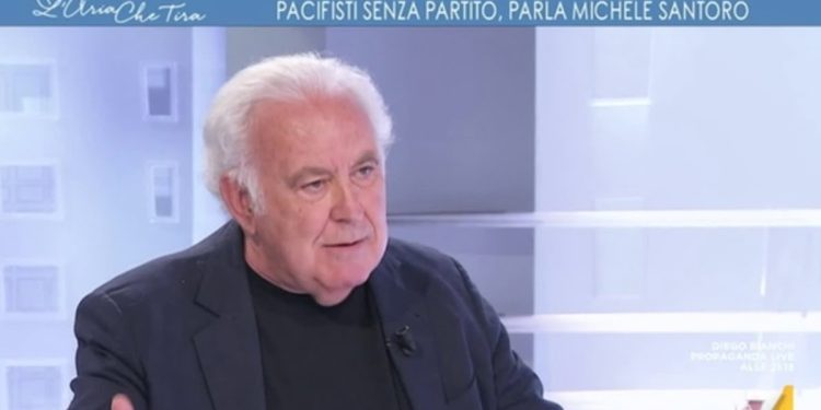 Michele Santoro a L'Aria che tira