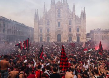 Festa scudetto dei tifosi del Milan (Foto: 2022, LaPresse)