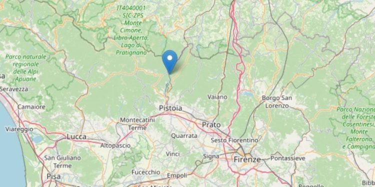 Terremoto a Pistoia, 22 maggio 2022 (foto: INGV)