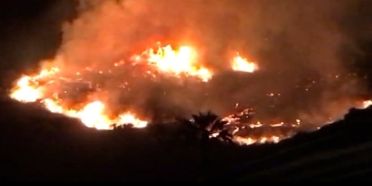 Incendio Stromboli (screen da video)