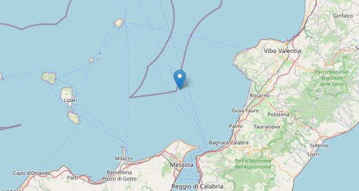 Terremoto nel Mar Tirreno Meridionale, Ingv