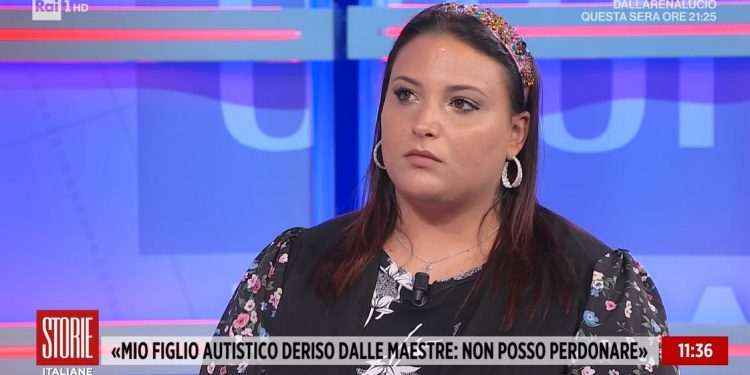 Bimbo autistico deriso da maestre, la mamma a Storie Italiane