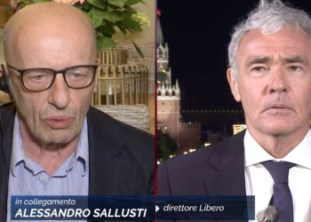 Alessandro Sallusti a Massimo Giletti a Non è l'Arena