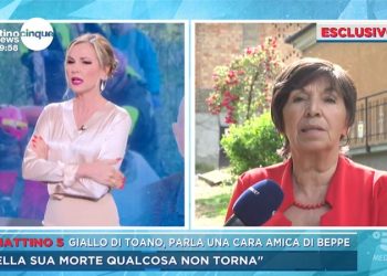 Un'amica di Giuseppe Pedrazzini a Mattino5