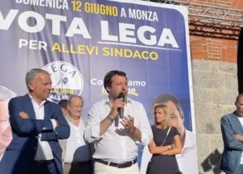 Salvini con Allevi, Monza