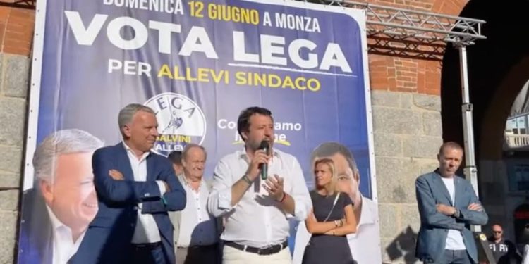 Salvini con Allevi, Monza