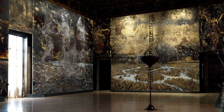 Anselm Kiefer "Questi scritti, quando verranno bruciati, daranno finalmente un po' di luce (Andrea Emo)", 2022, installation view
© Anselm Kiefer
Photo: Georges Poncet
Courtesy Gagosian and Fondazione Musei Civici Venezia