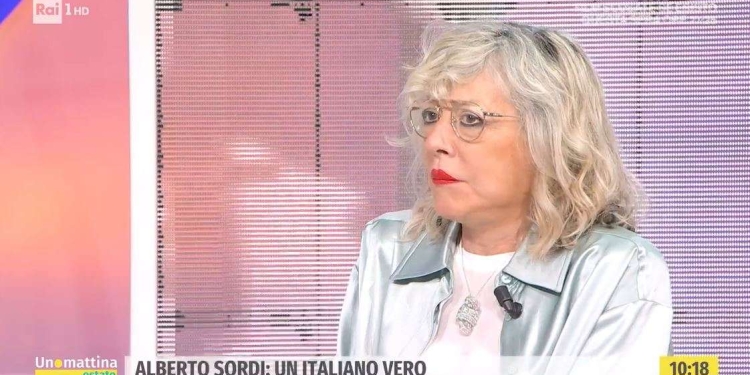 Paola Comin, collaboratrice di Alberto Sordi, a Uno Mattina Estate