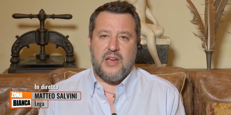 Matteo Salvini a Zona Bianca