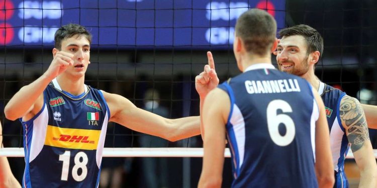 Italia volley Simone Giannelli (Foto LaPresse)