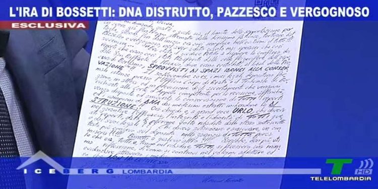 Lettera Massimo Bossetti da Iceberg Lombardia