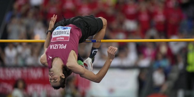 Gianmarco Tamberi è campione italiano nel salto in alto, Campionati Italiani Assoluti 2022 (Foto LaPresse)