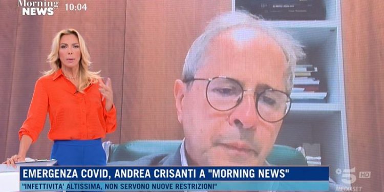 Andrea Crisanti a Morning News, Canale 5