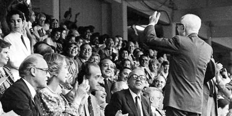 Il Presidente Sandro Pertini al "Bernabeu" per Italia-Germania