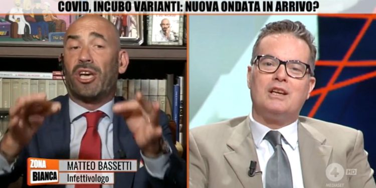 Bassetti vs Klaus Davi a Zona Bianca