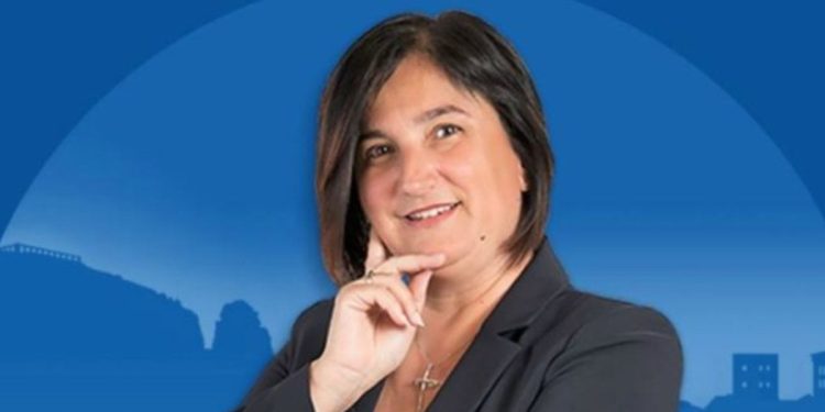 Roberta Tintari, sindaco di Terracina (foto da flyer elettorale)