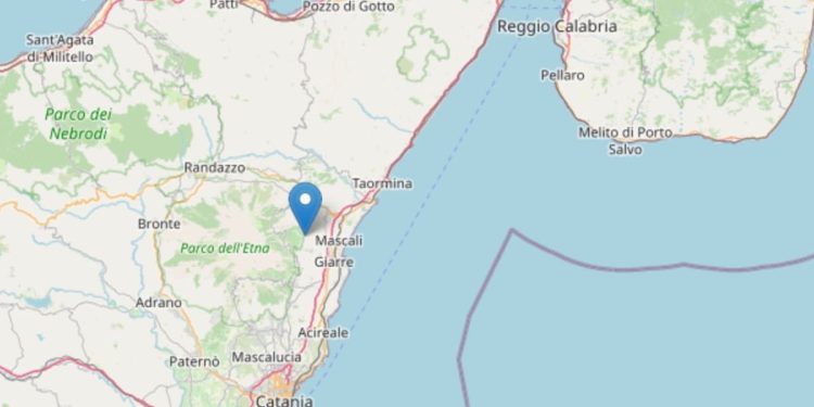 Terremoto vicino Sant'Alfio (Catania)