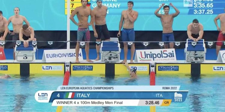 Italia staffetta 4x100 mista nuoto