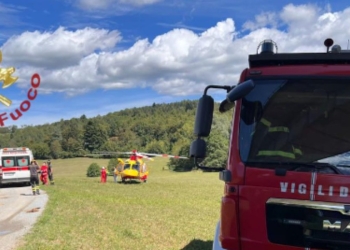 Incidente a Montezemolo, 20 agosto 2022 (foto: Vigili del Fuoco)