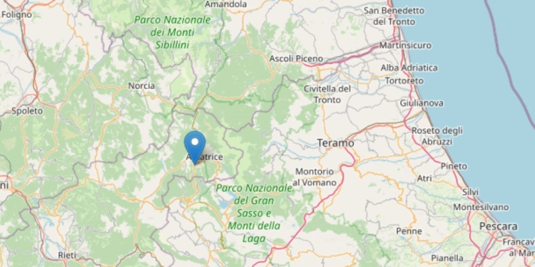 Terremoto oggi ad Amatrice, 20 agosto 2022 (INGV)