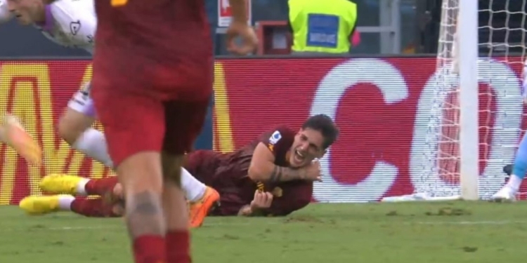 Infortunio Zaniolo in Roma-Cremonese