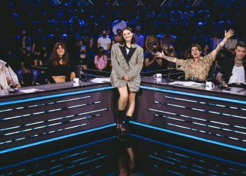 Francesca Michielin e i giudici di X Factor 2022 (Sky)